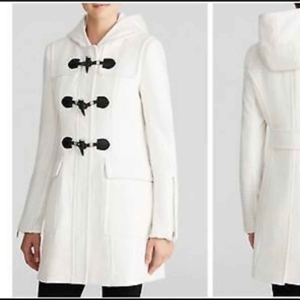 BCBG Ivory Jenny Toggle Coat